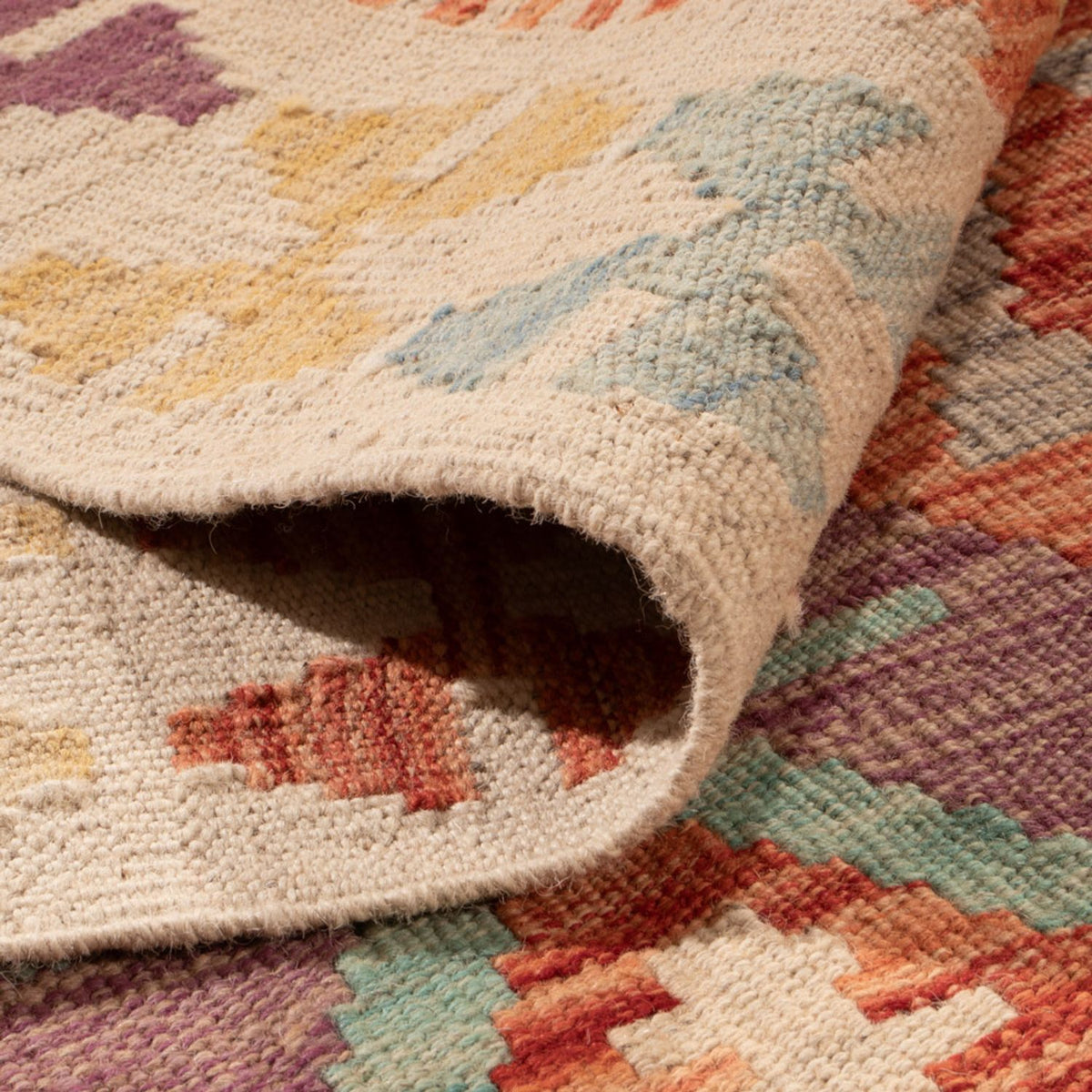 Alfombra Kelim - Splash - 288 x 206 cm - multicolor