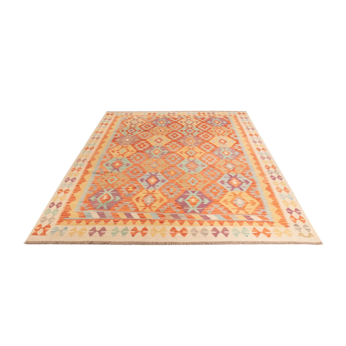 Alfombra Kelim - Splash - 288 x 206 cm - multicolor