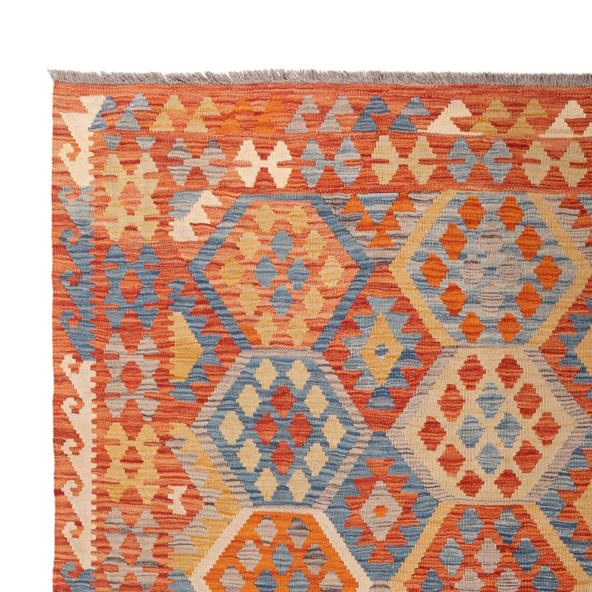 Alfombra Kelim - Splash - 292 x 203 cm - multicolor