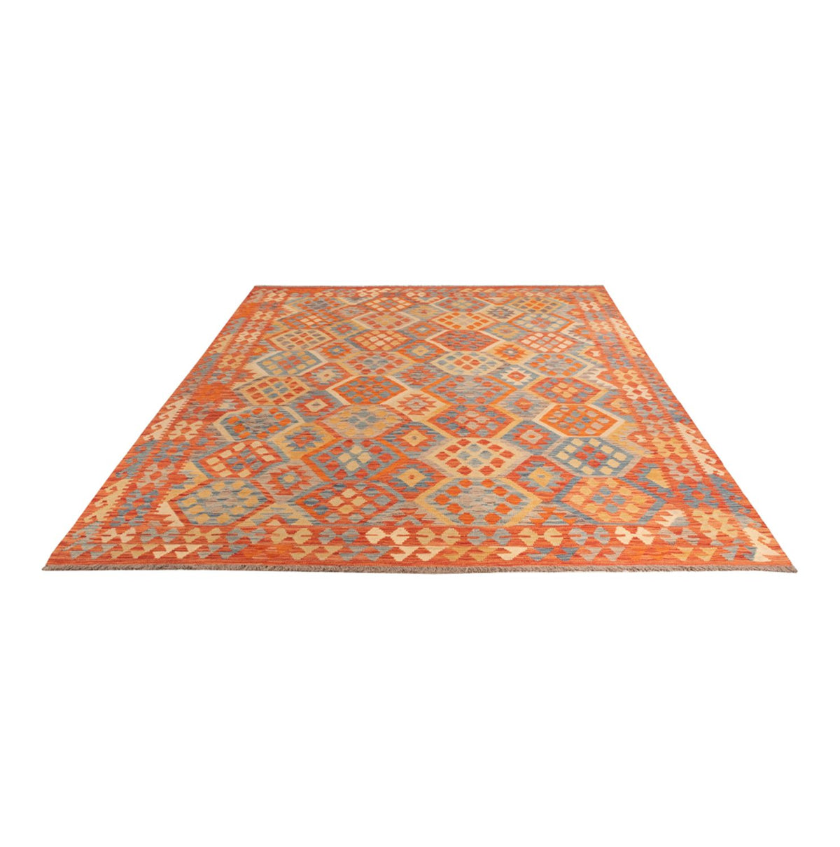 Alfombra Kelim - Splash - 292 x 203 cm - multicolor