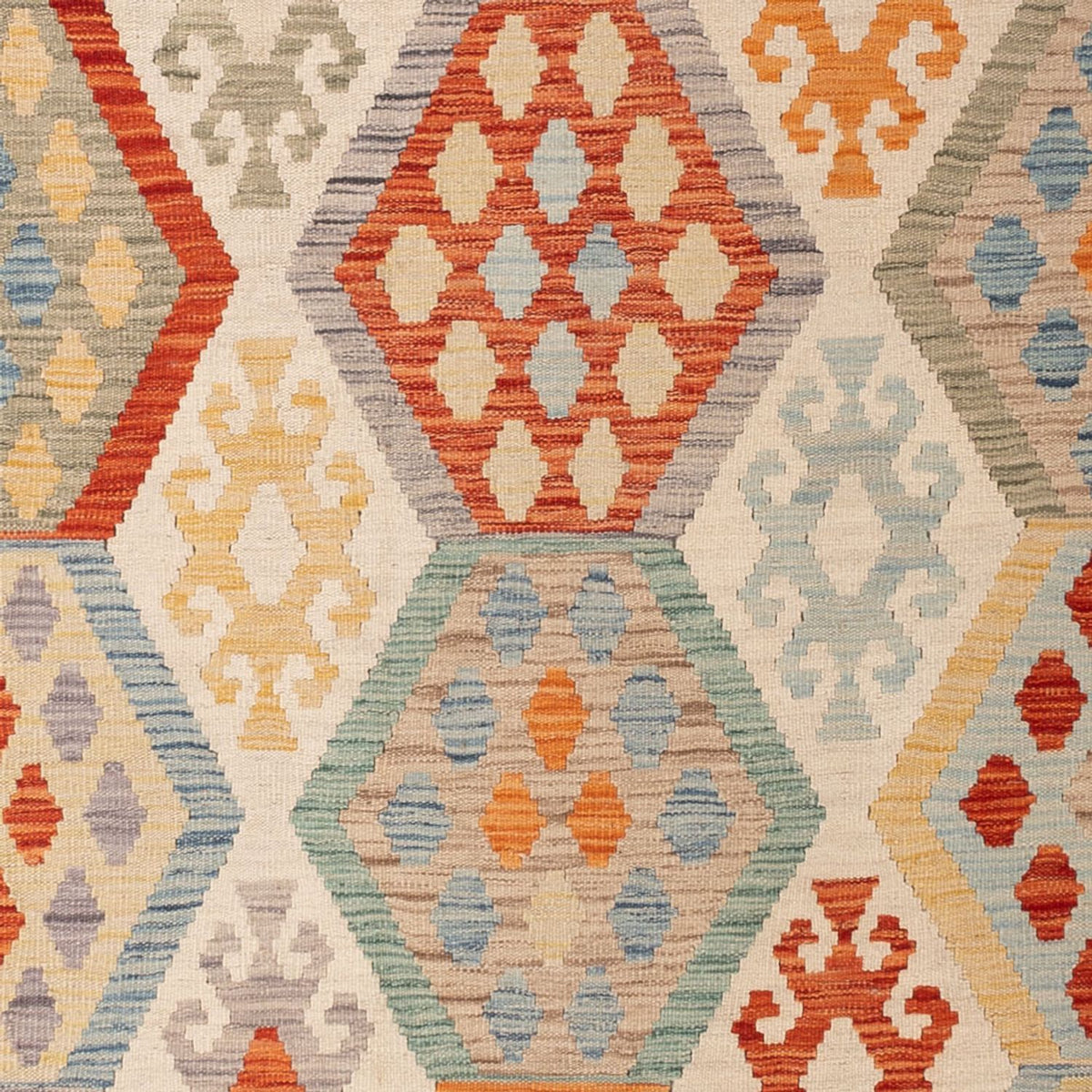 Alfombra Kelim - Splash - 310 x 193 cm - multicolor