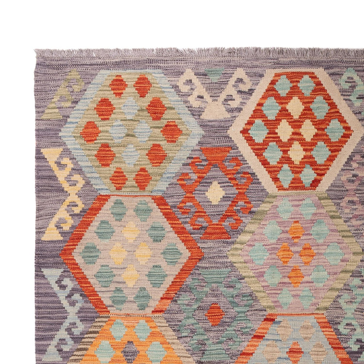 Alfombra Kelim - Splash - 300 x 202 cm - multicolor