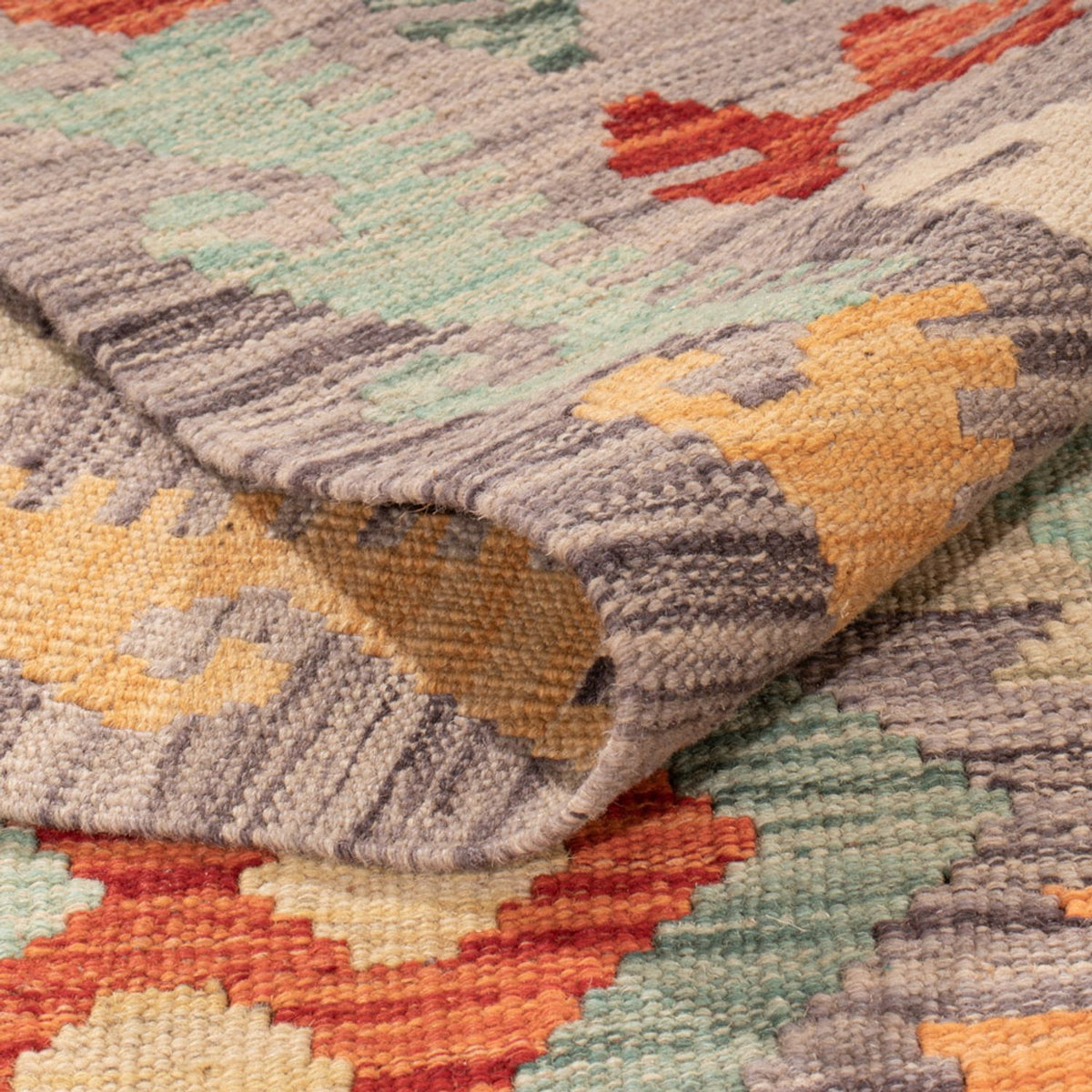 Alfombra Kelim - Splash - 296 x 200 cm - multicolor