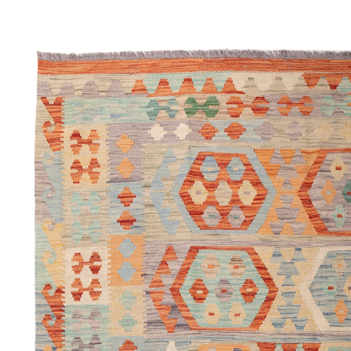 Alfombra Kelim - Splash - 300 x 203 cm - multicolor