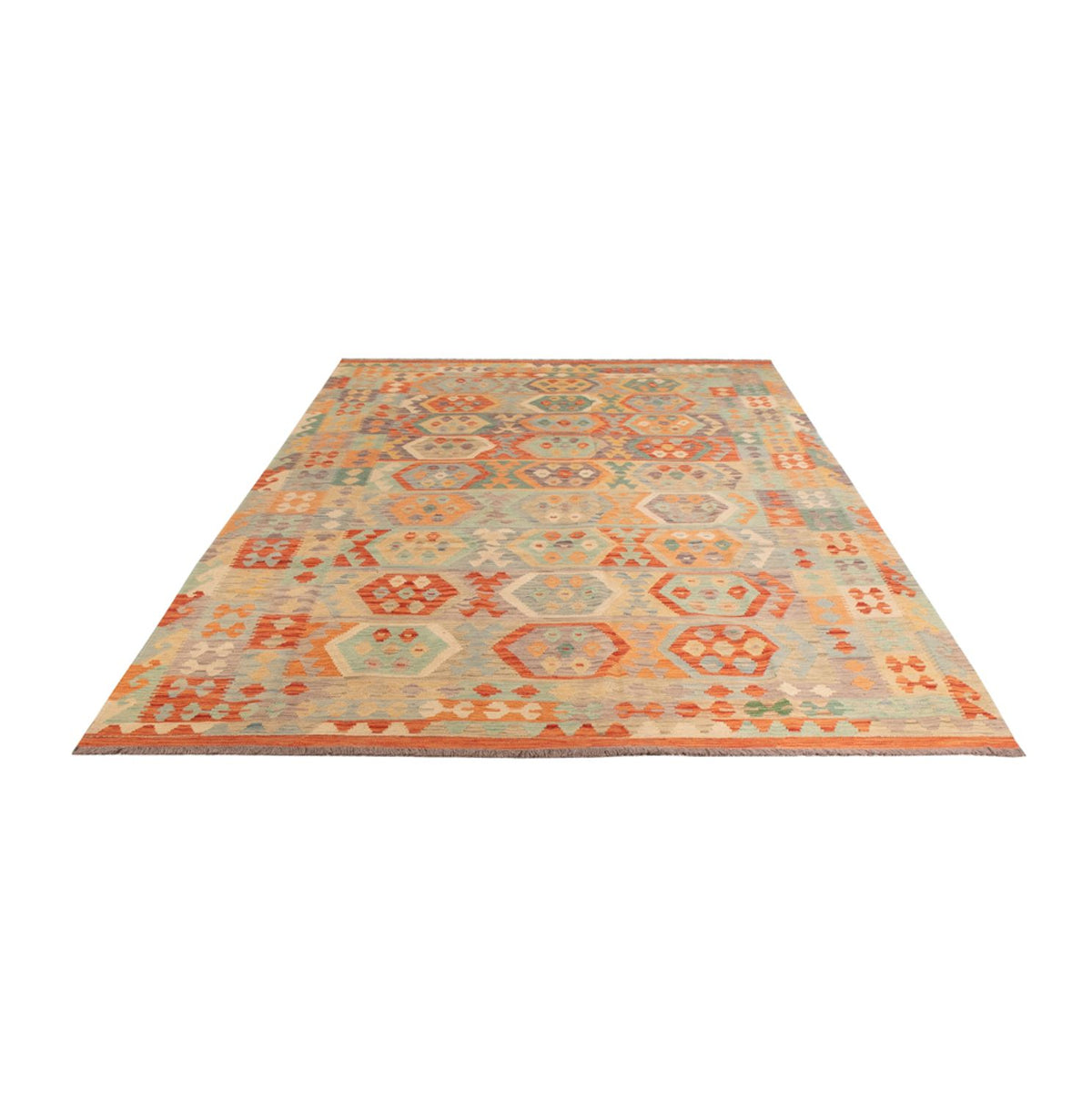Alfombra Kelim - Splash - 300 x 203 cm - multicolor