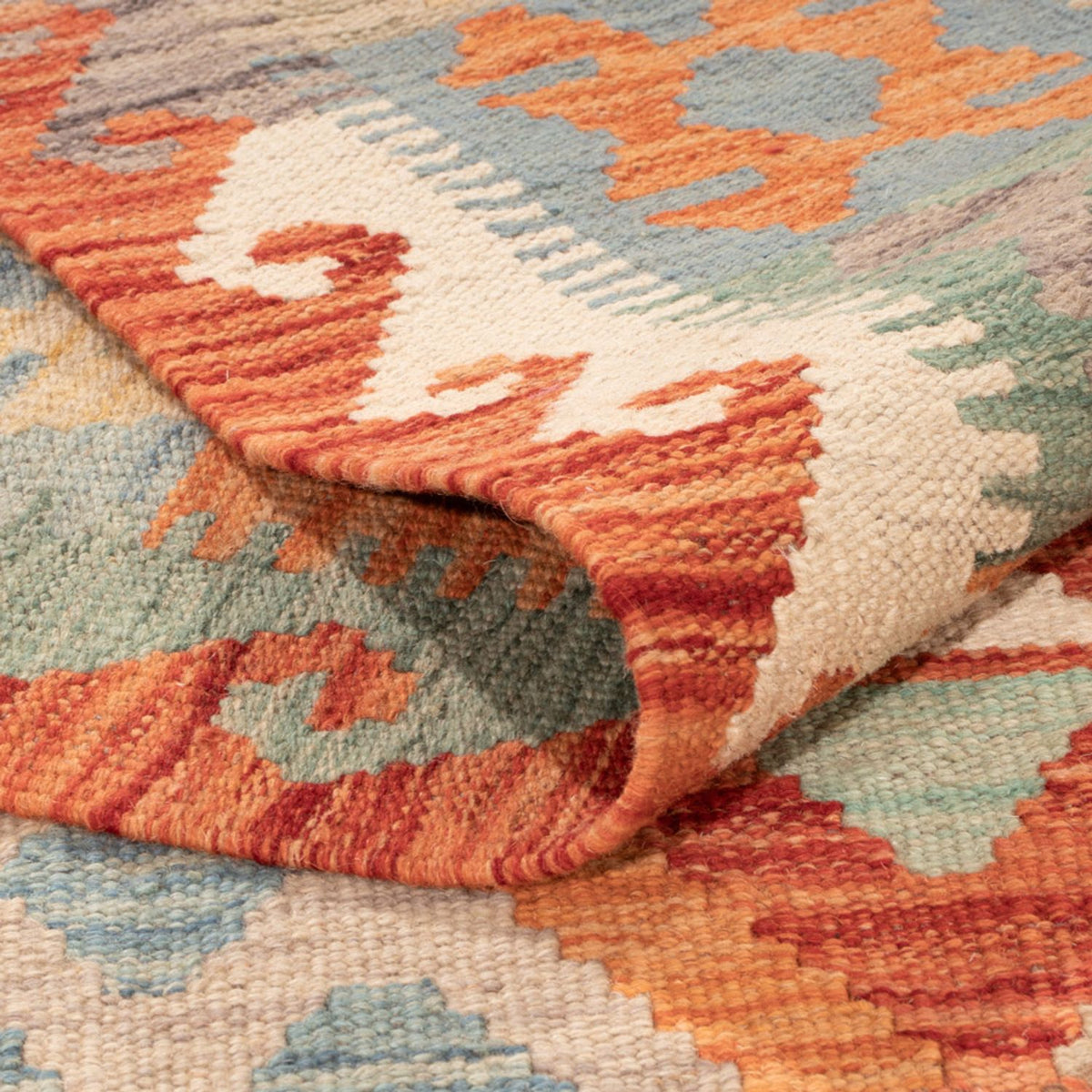 Alfombra Kelim - Splash - 295 x 200 cm - multicolor