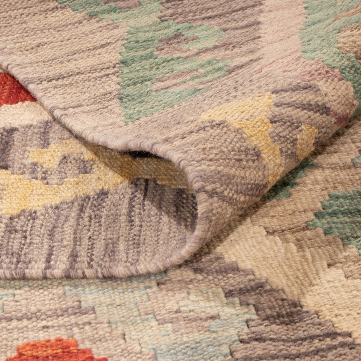 Alfombra Kelim - Splash - 301 x 209 cm - multicolor