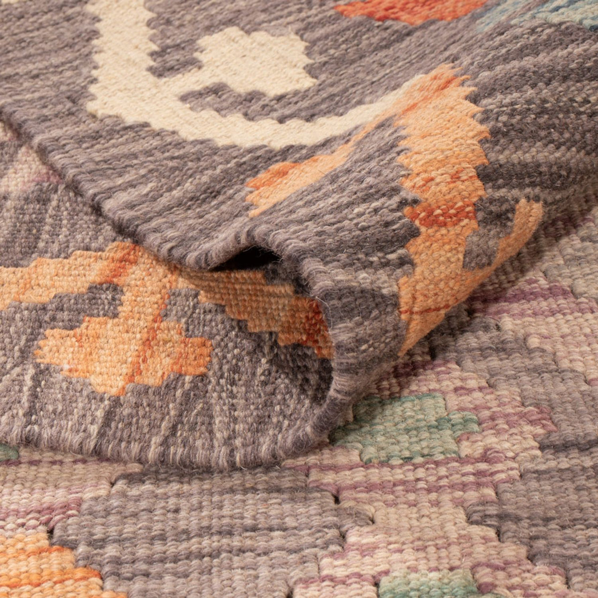 Alfombra Kelim - Splash - 296 x 205 cm - multicolor