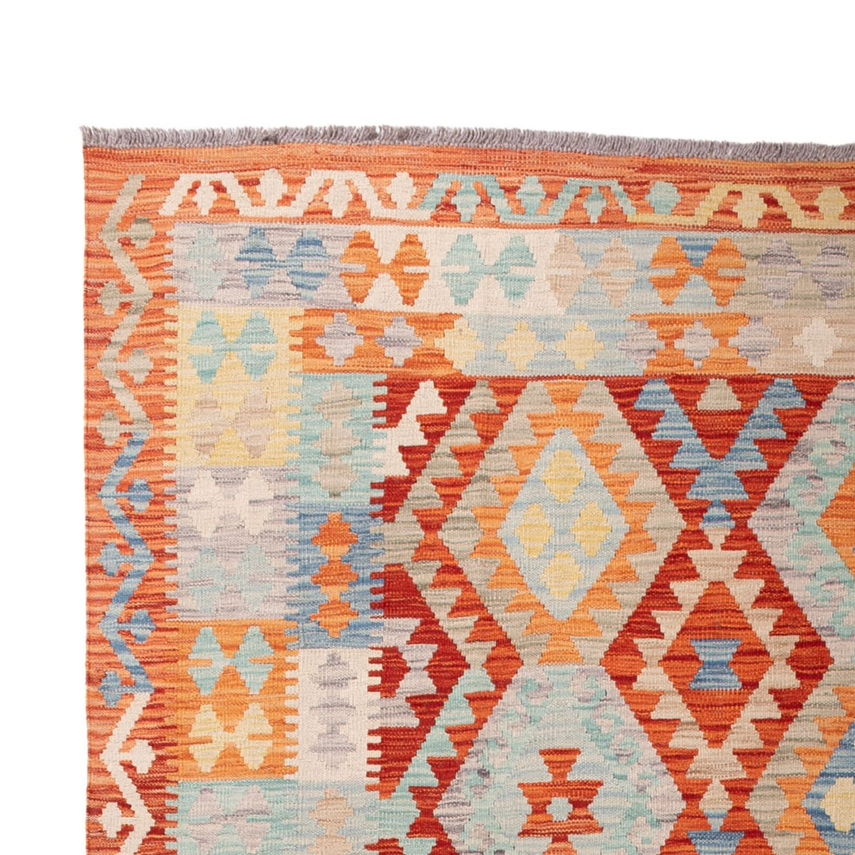 Alfombra Kelim - Splash - 298 x 203 cm - multicolor