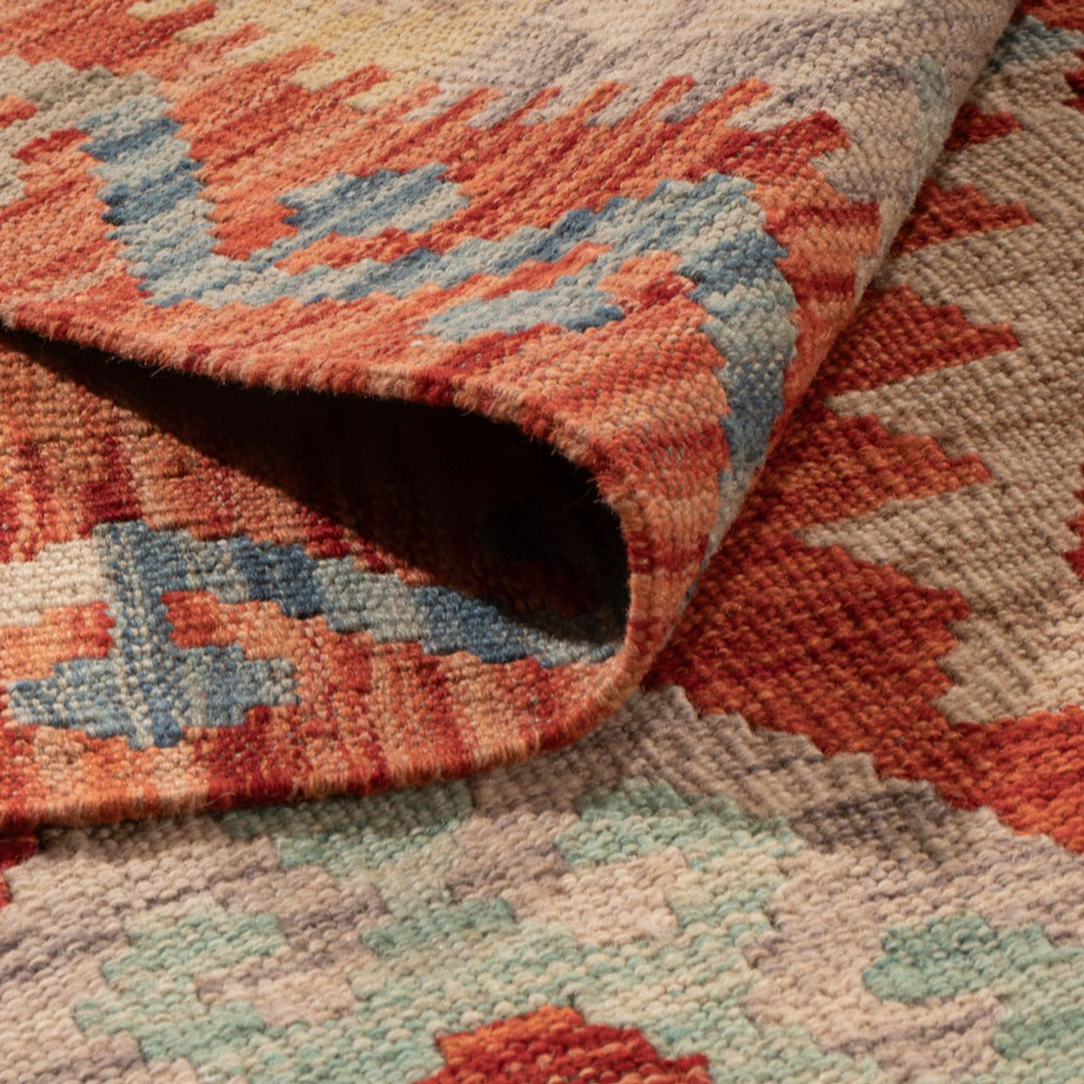 Alfombra Kelim - Splash - 298 x 203 cm - multicolor