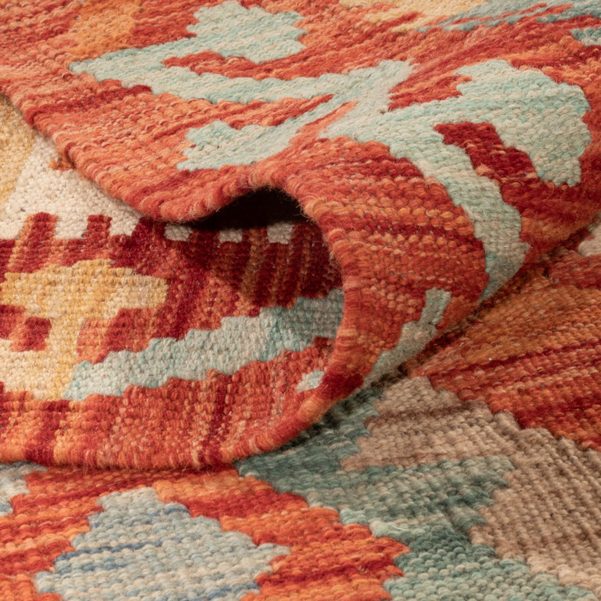 Alfombra Kelim - Splash - 291 x 201 cm - multicolor