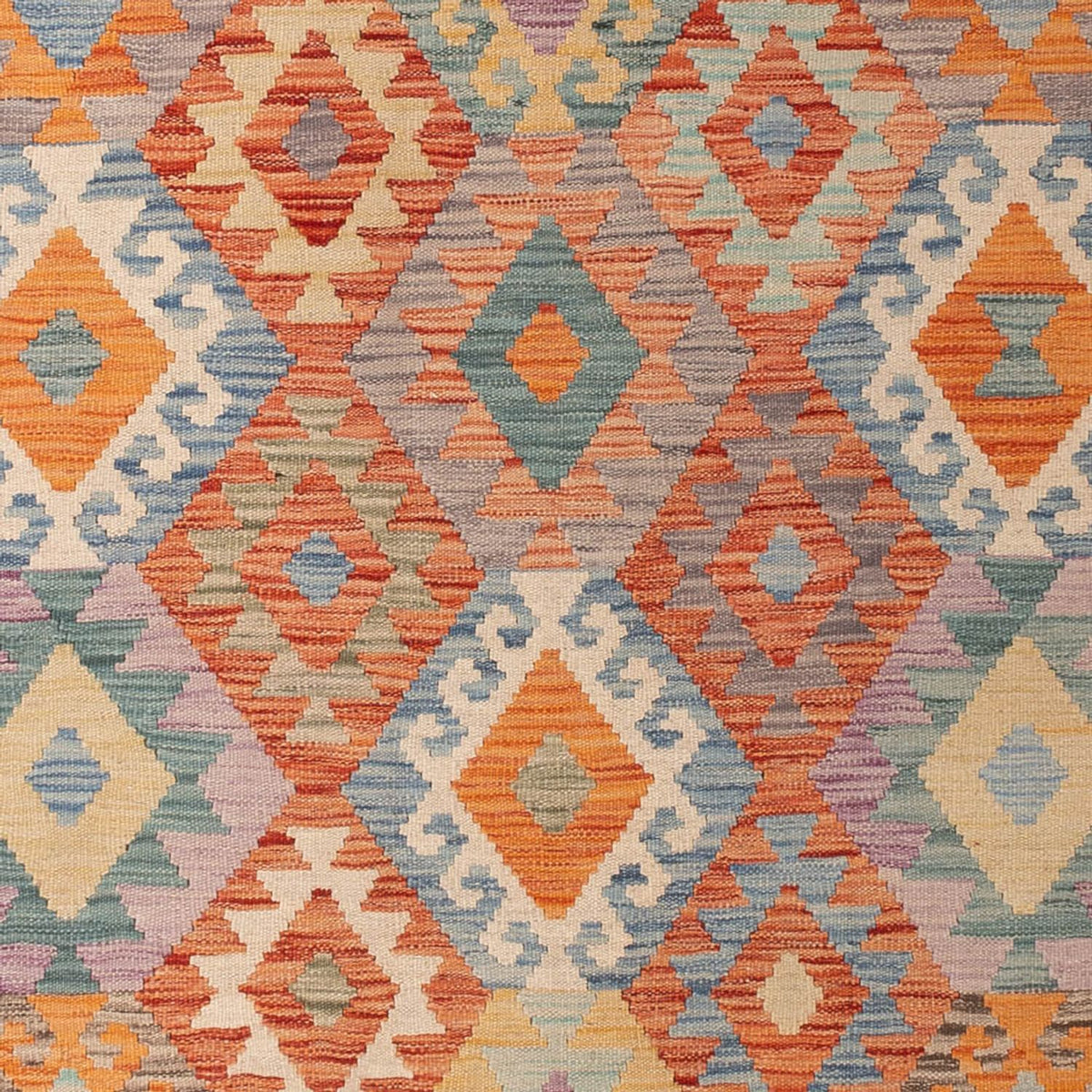 Alfombra Kelim - Splash - 297 x 199 cm - multicolor