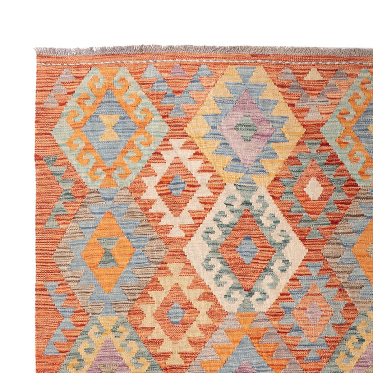 Alfombra Kelim - Splash - 297 x 199 cm - multicolor