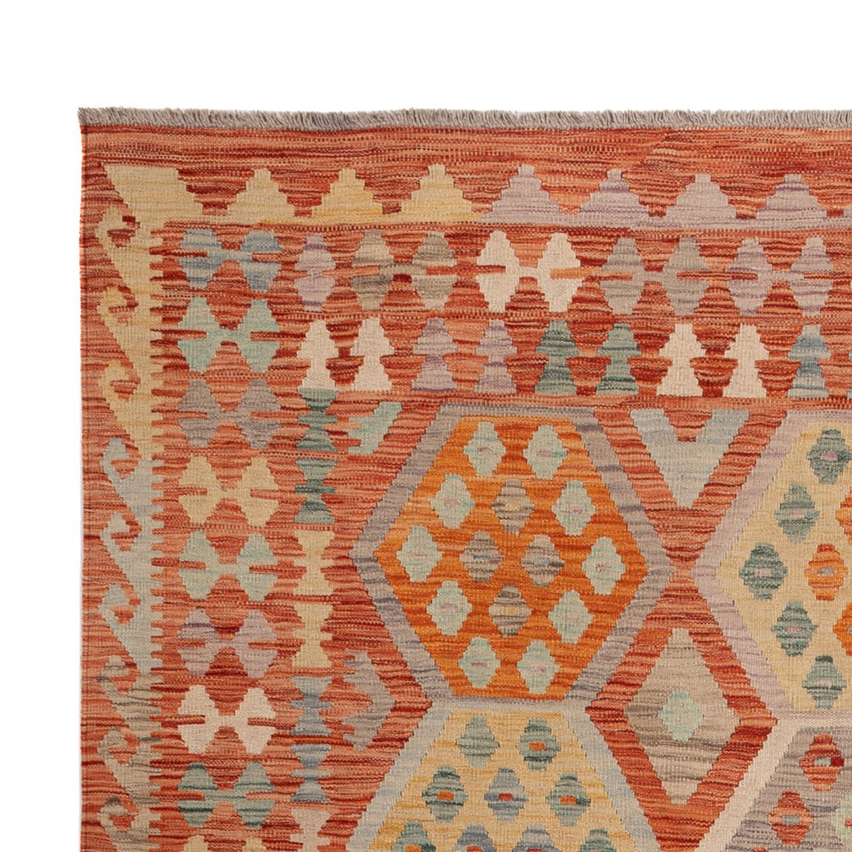 Alfombra Kelim - Splash - 289 x 200 cm - multicolor