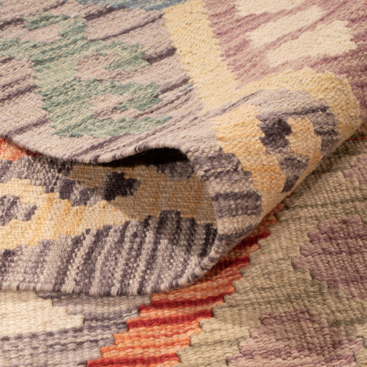 Alfombra Kelim - Splash - 296 x 205 cm - multicolor