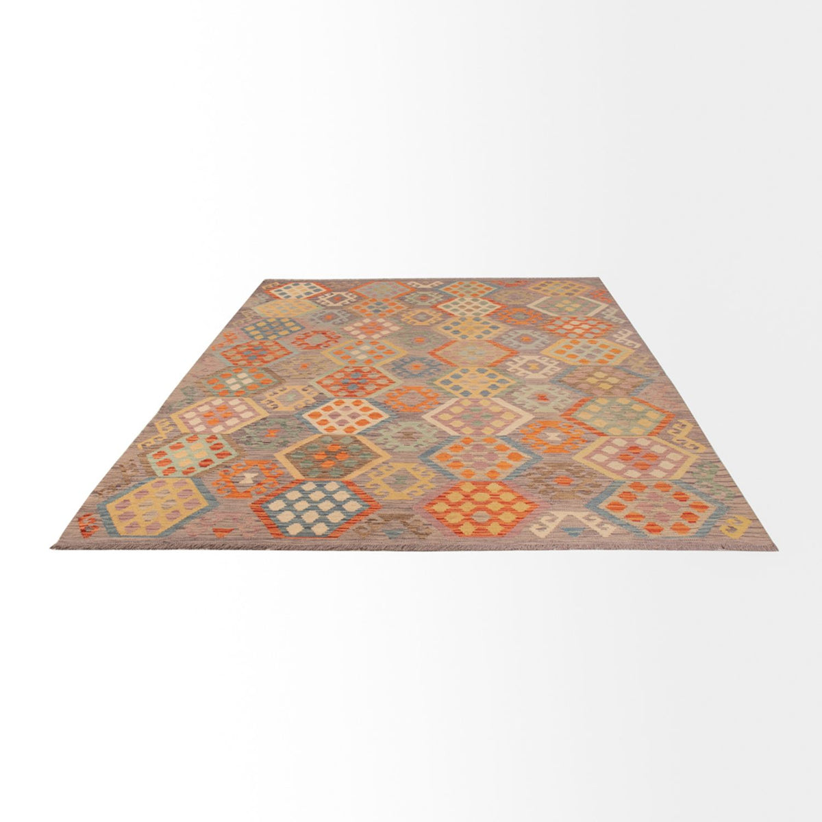 Alfombra Kelim - Splash - 296 x 205 cm - multicolor