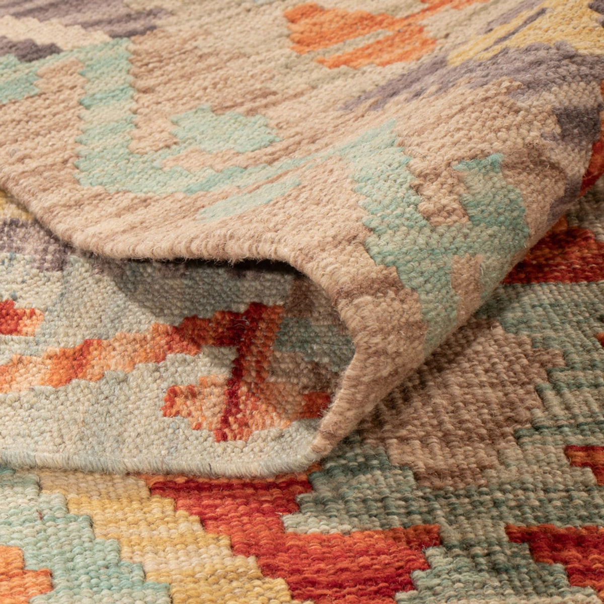 Alfombra Kelim - Splash - 299 x 209 cm - multicolor