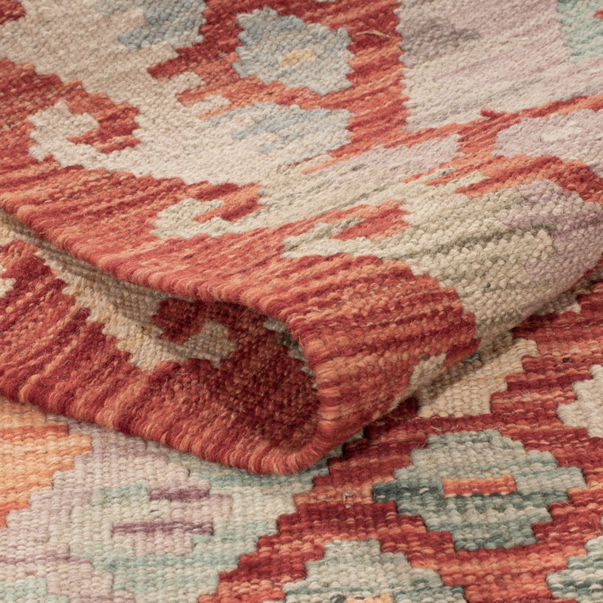 Alfombra Kelim - Splash - 187 x 127 cm - multicolor