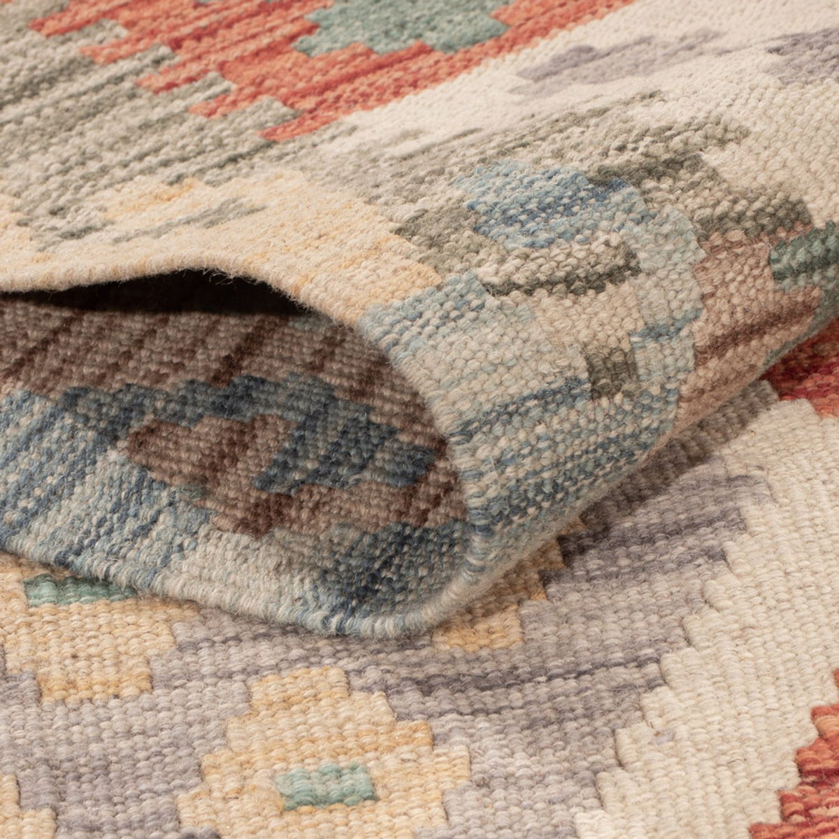 Alfombra Kelim - Splash - 187 x 119 cm - multicolor