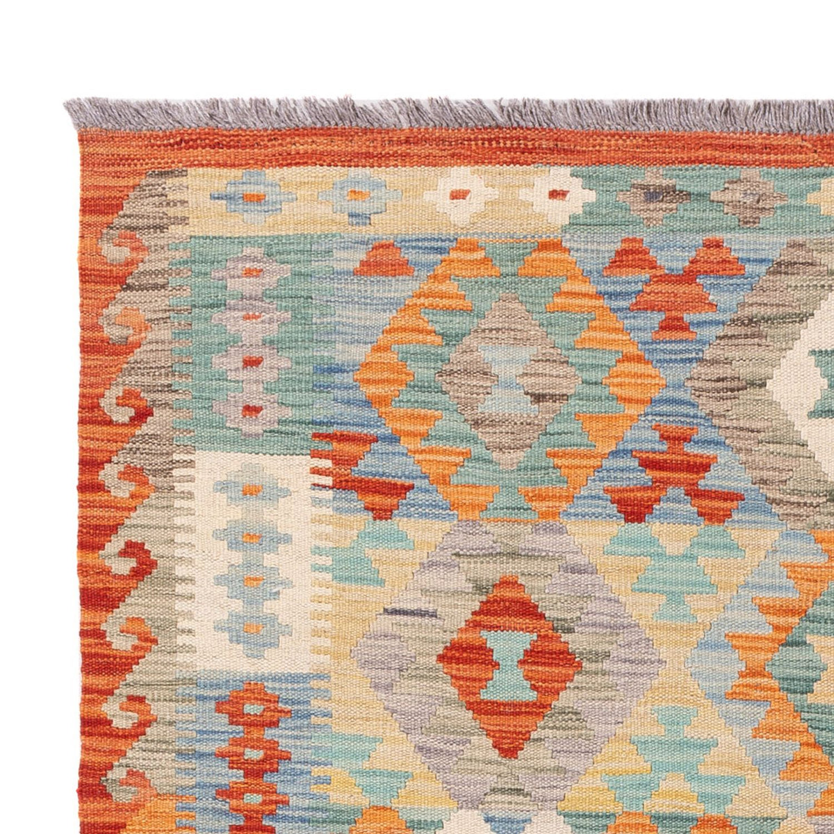 Alfombra Kelim - Splash - 187 x 129 cm - multicolor