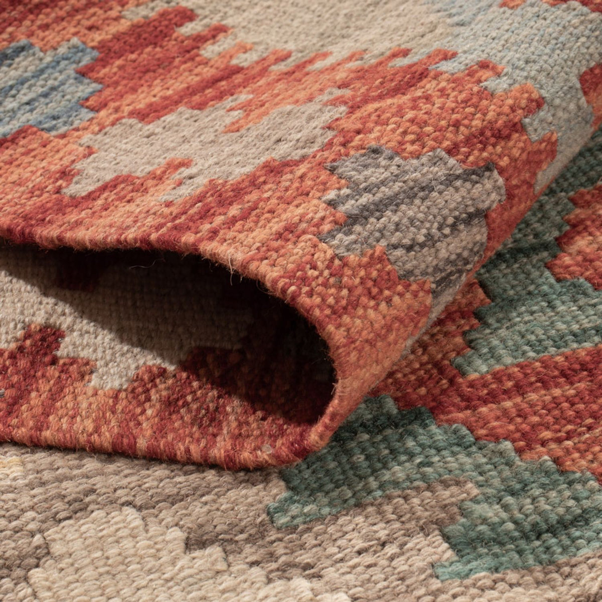 Alfombra Kelim - Splash - 175 x 124 cm - multicolor