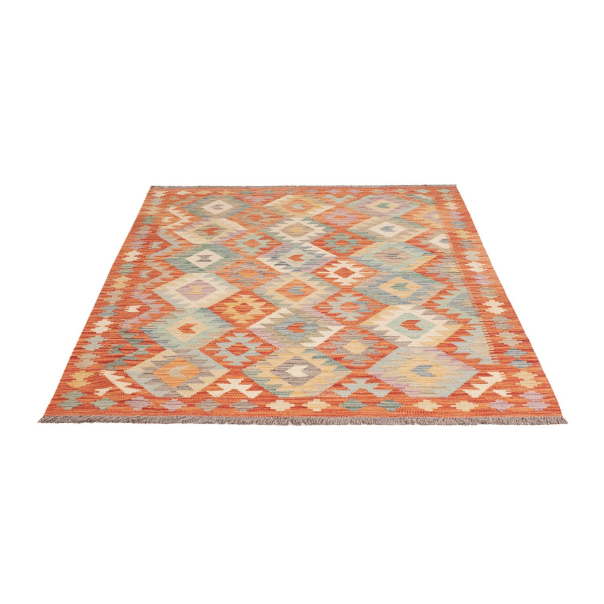 Alfombra Kelim - Splash - 175 x 124 cm - multicolor