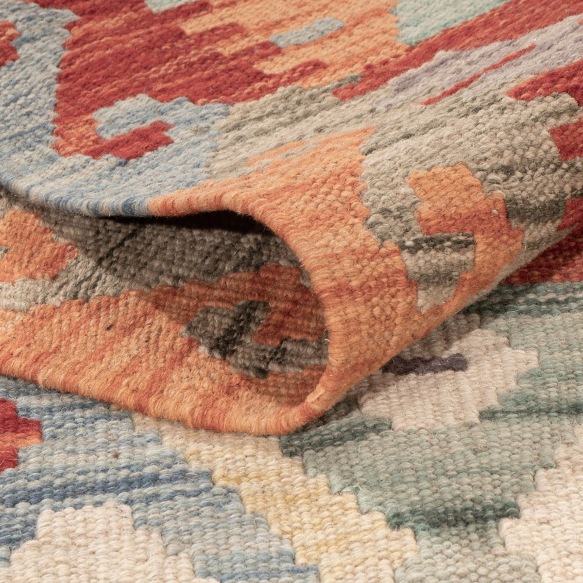 Alfombra Kelim - Splash - 176 x 123 cm - multicolor