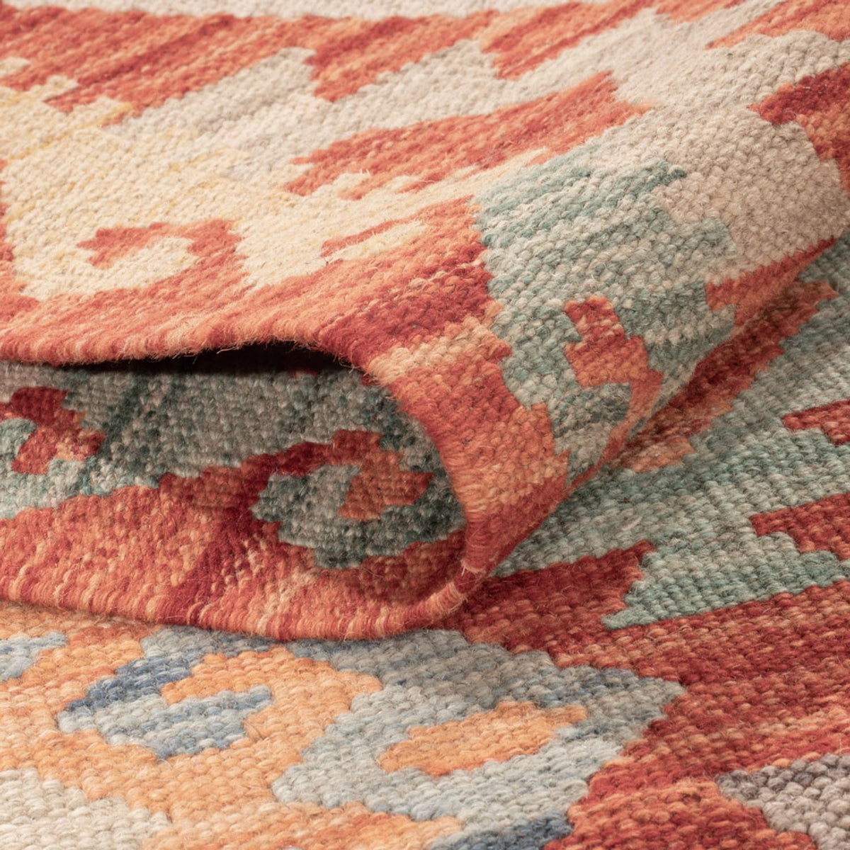 Alfombra Kelim - Splash - 169 x 125 cm - multicolor