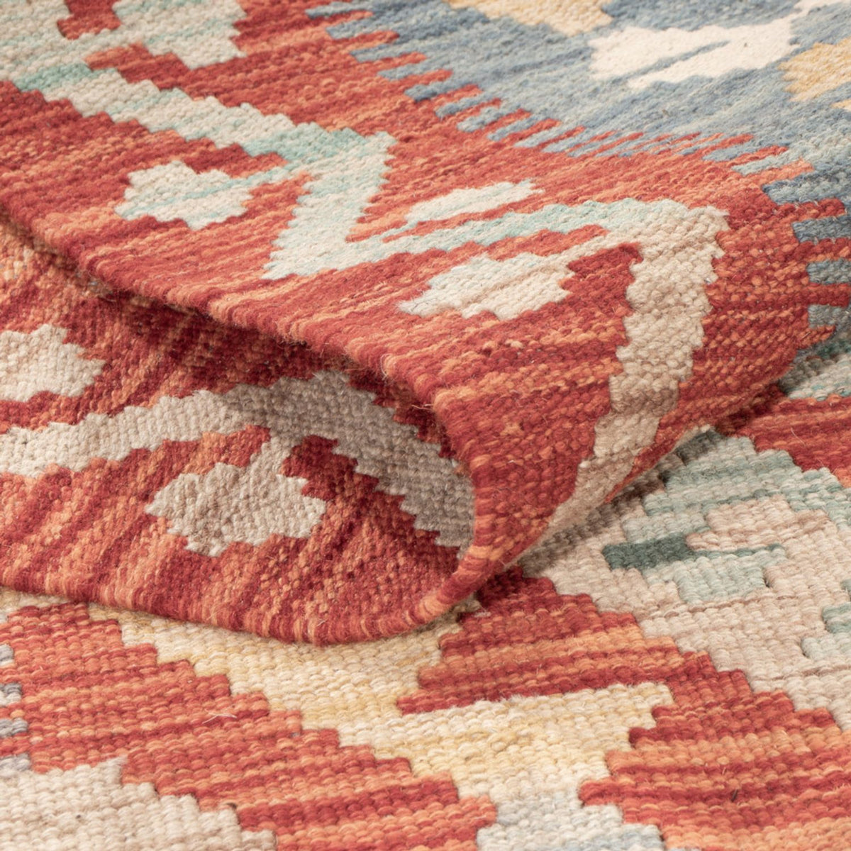 Alfombra Kelim - Splash - 174 x 126 cm - multicolor