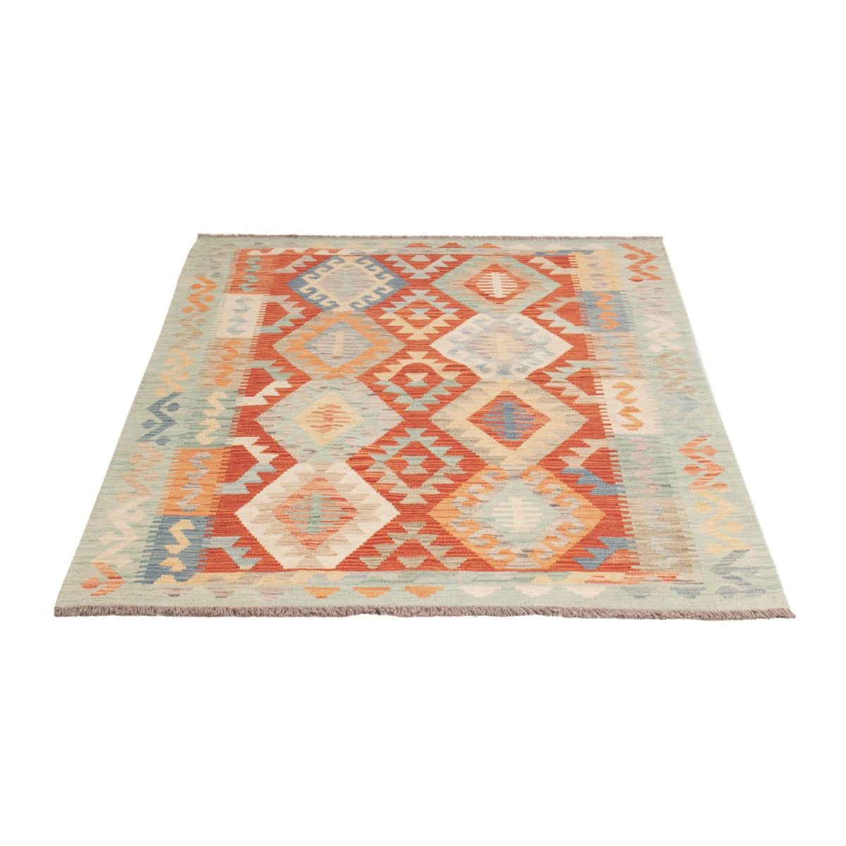 Alfombra Kelim - Splash - 183 x 127 cm - multicolor