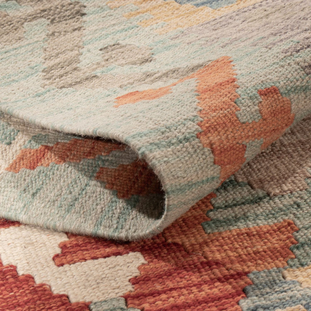 Alfombra Kelim - Splash - 180 x 127 cm - multicolor