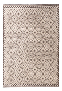 Alfombra Kelim - Splash - 290 x 202 cm - gris claro