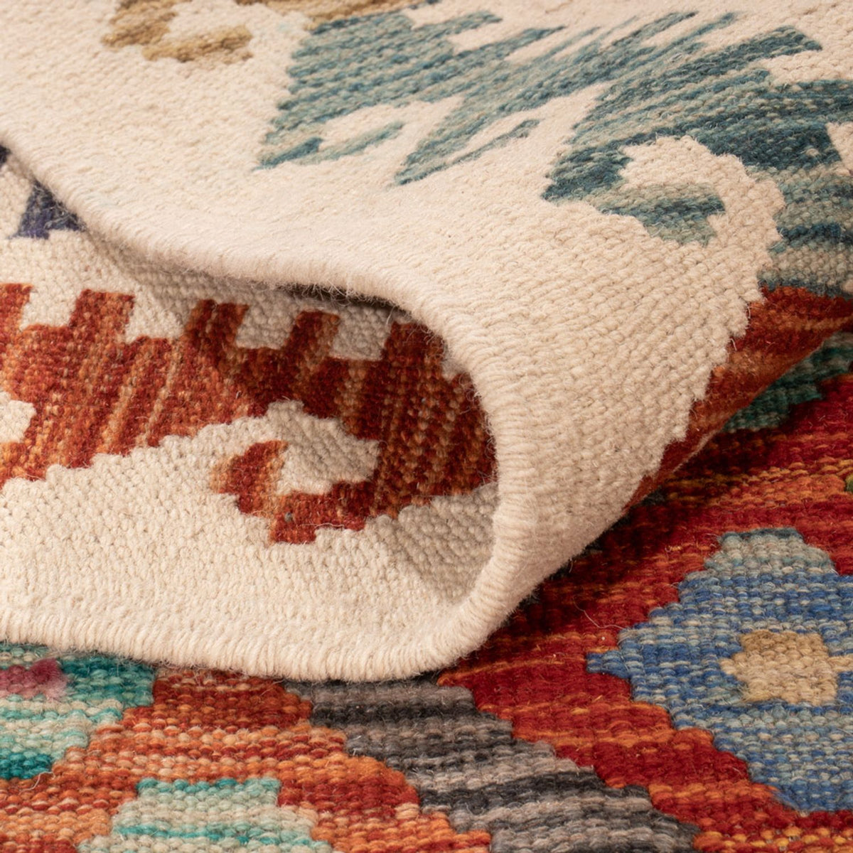 Alfombra Kelim - Splash - 292 x 214 cm - multicolor