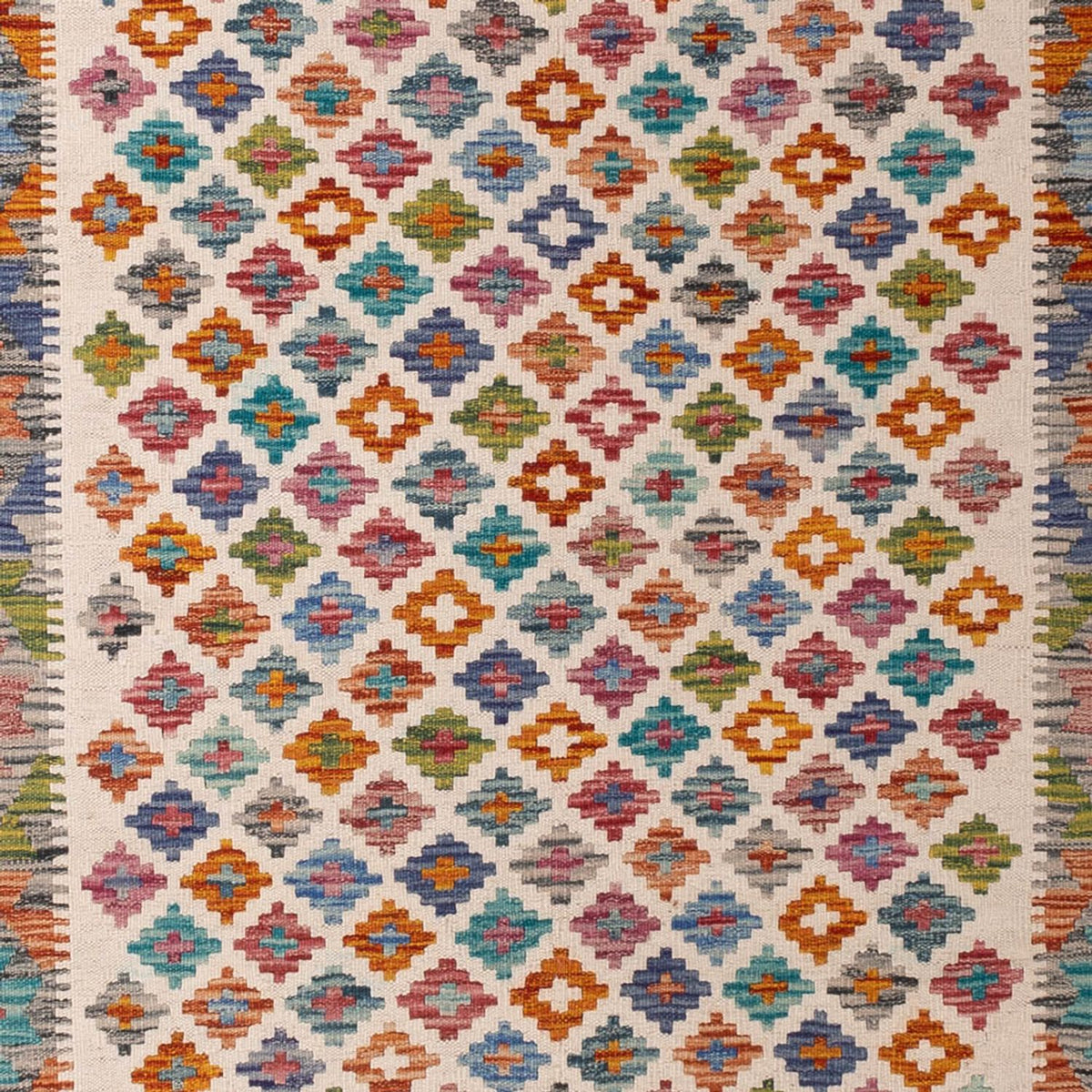 Alfombra Kelim - Splash - 301 x 203 cm - multicolor