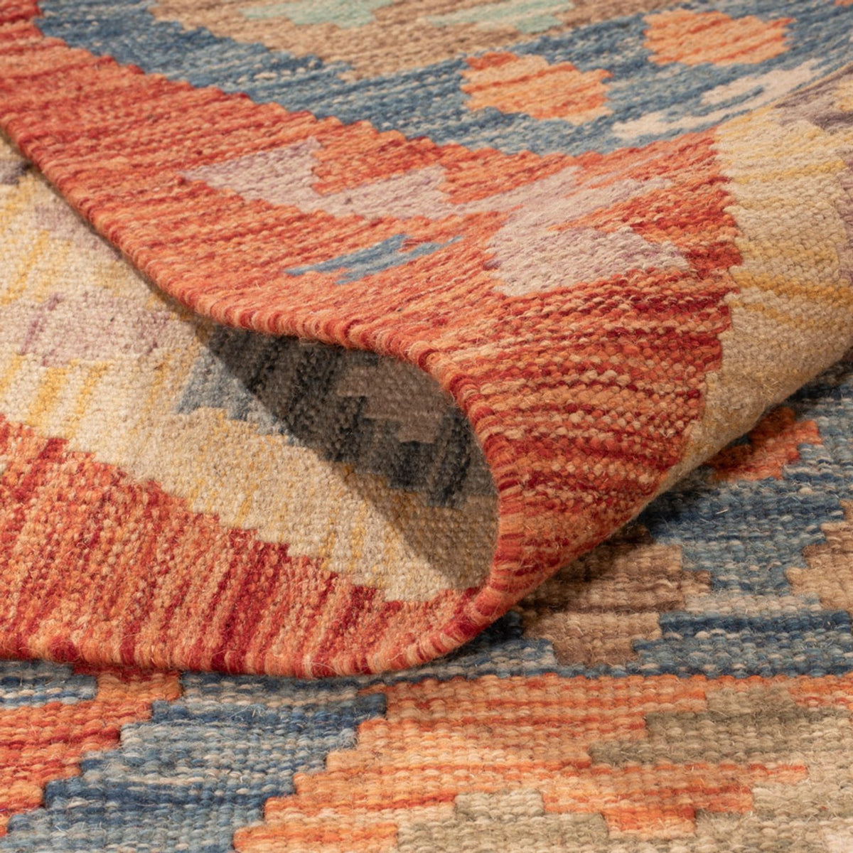 Alfombra Kelim - Splash - 310 x 204 cm - multicolor