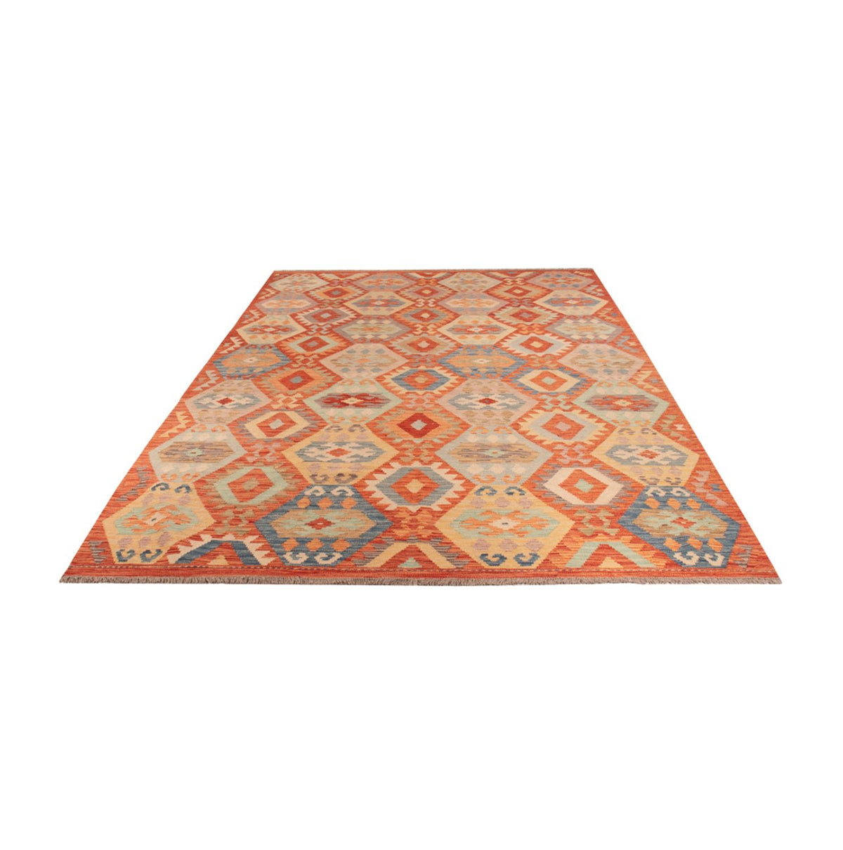 Alfombra Kelim - Splash - 310 x 204 cm - multicolor