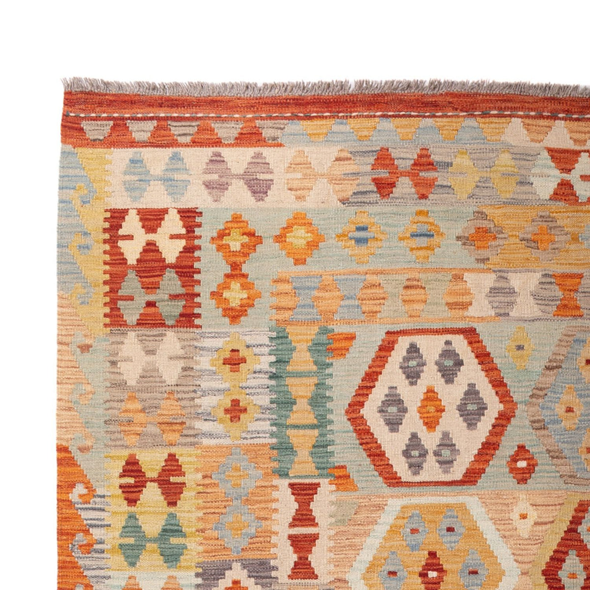 Alfombra Kelim - Splash - 305 x 200 cm - multicolor