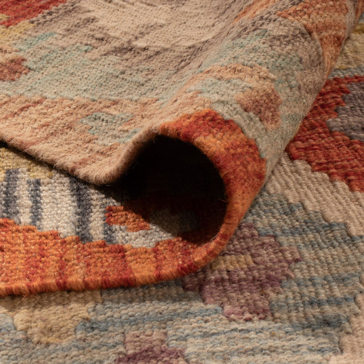 Alfombra Kelim - Splash - 305 x 200 cm - multicolor