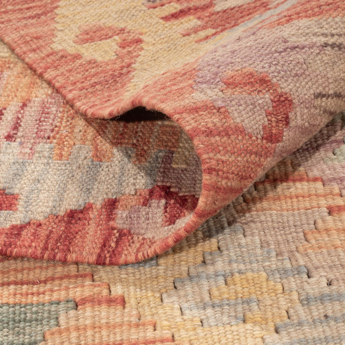 Alfombra Kelim - Splash - 175 x 118 cm - multicolor