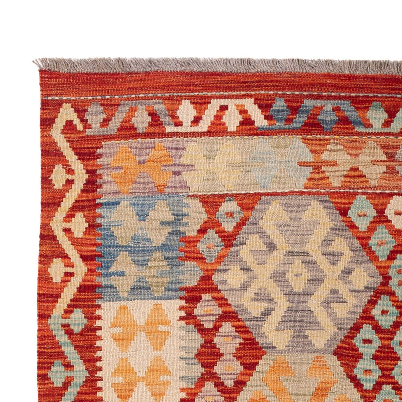 Kilim Maimana Alfombra 201x127cm - Alfombra de lana