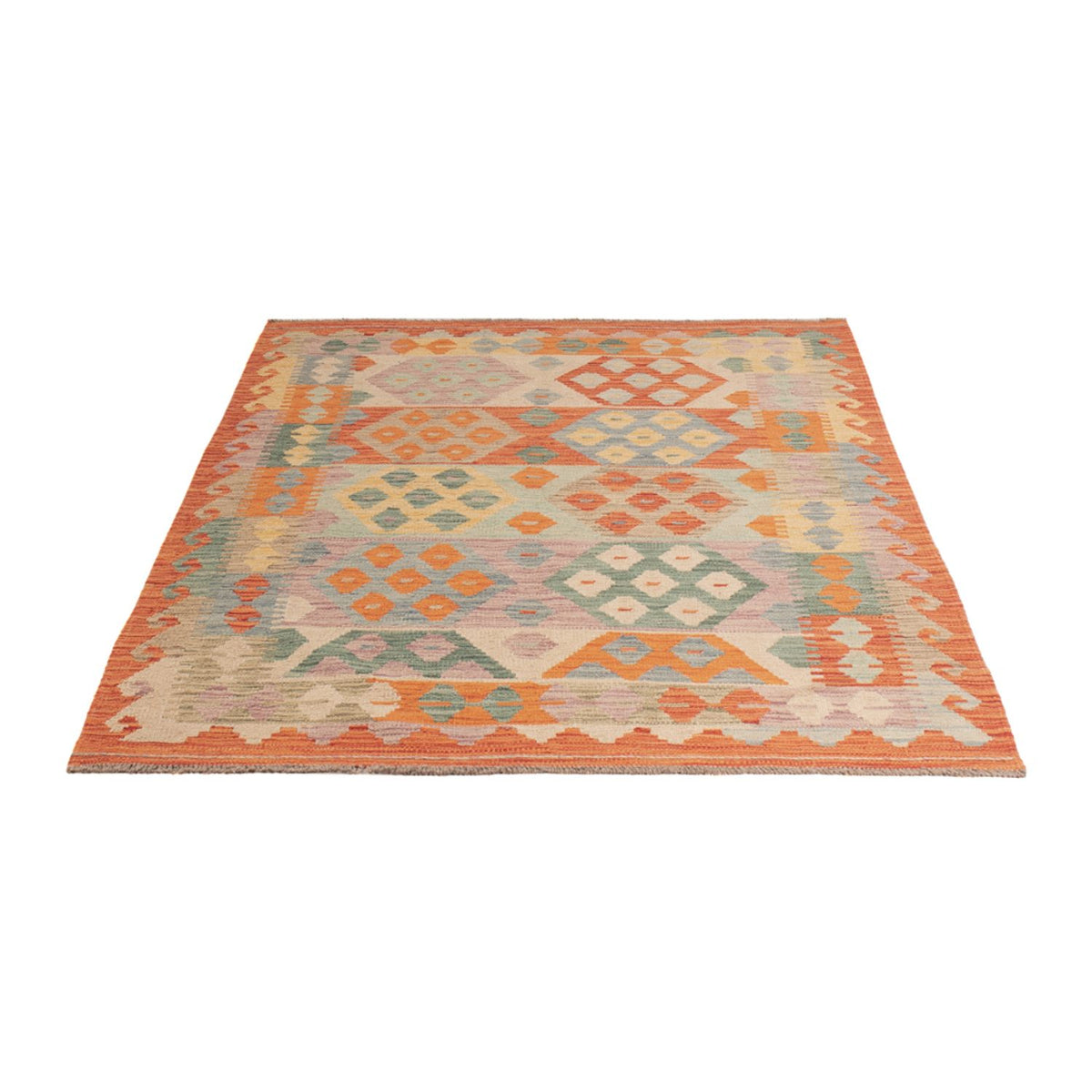 Alfombra Kelim - Splash - 182 x 124 cm - multicolor