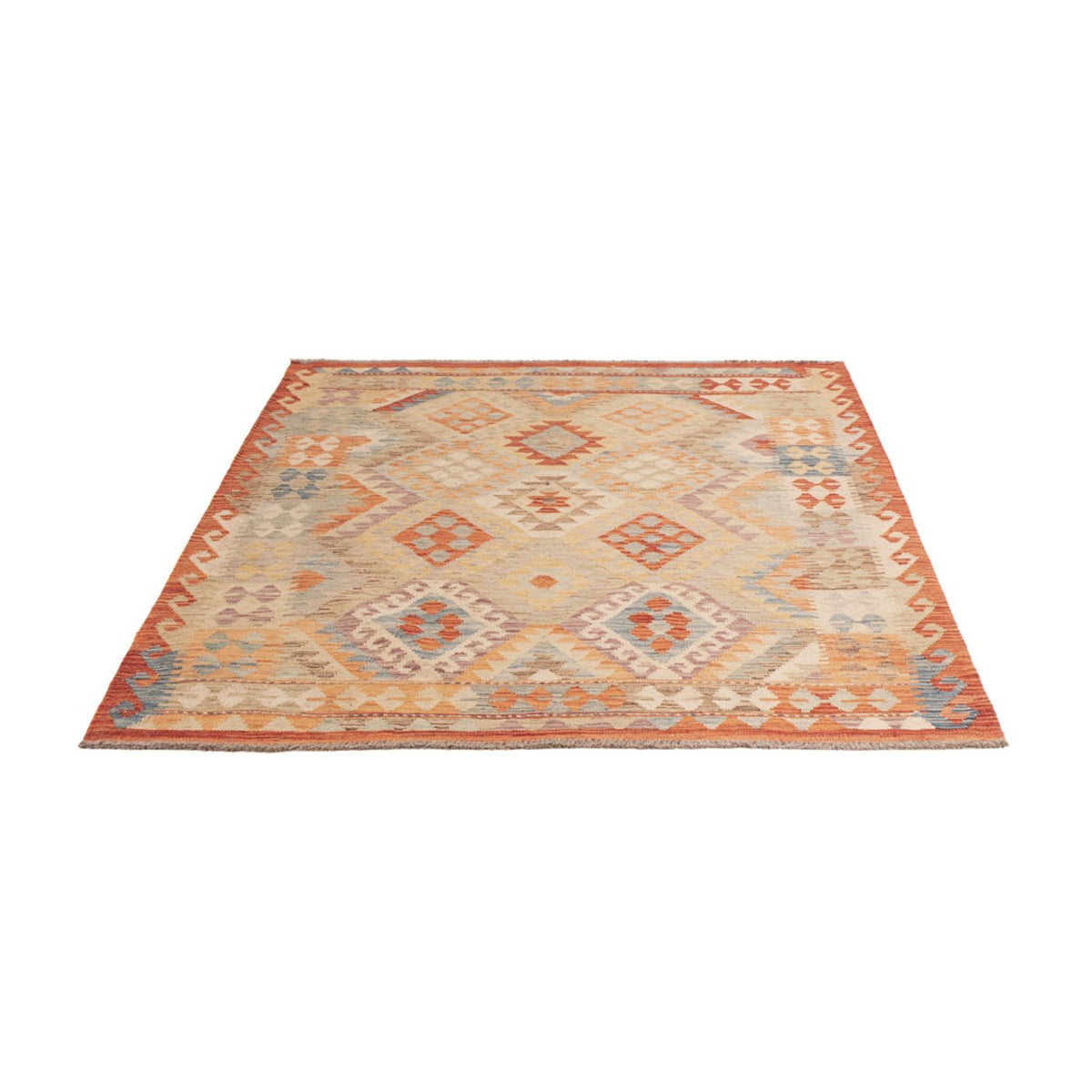 Alfombra Kelim - Splash - 170 x 132 cm - multicolor