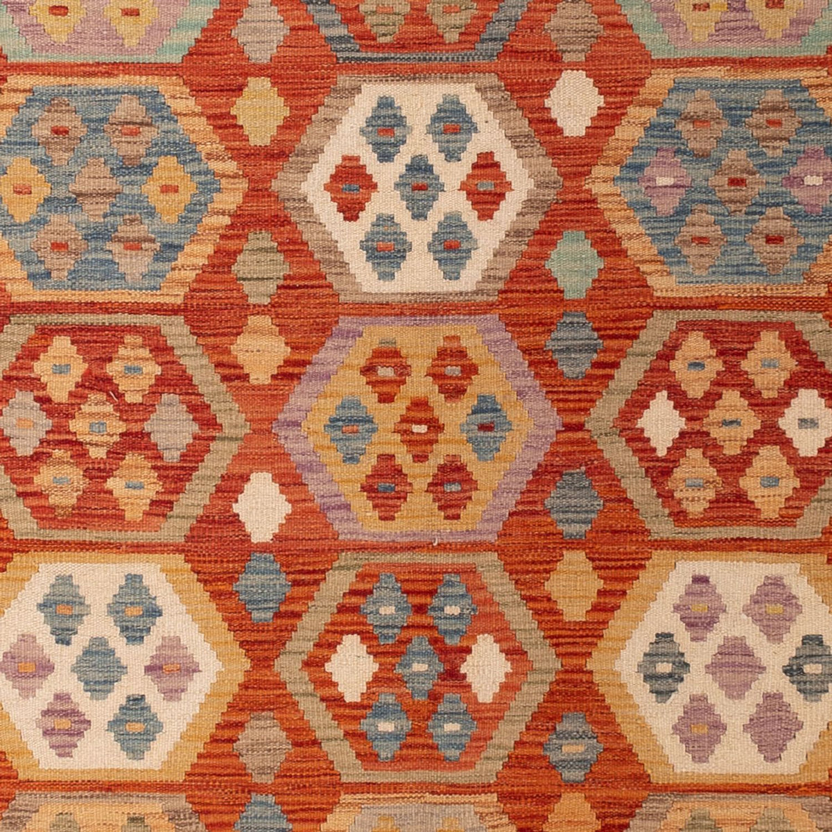 Alfombra Kelim - Splash - 295 x 195 cm - multicolor