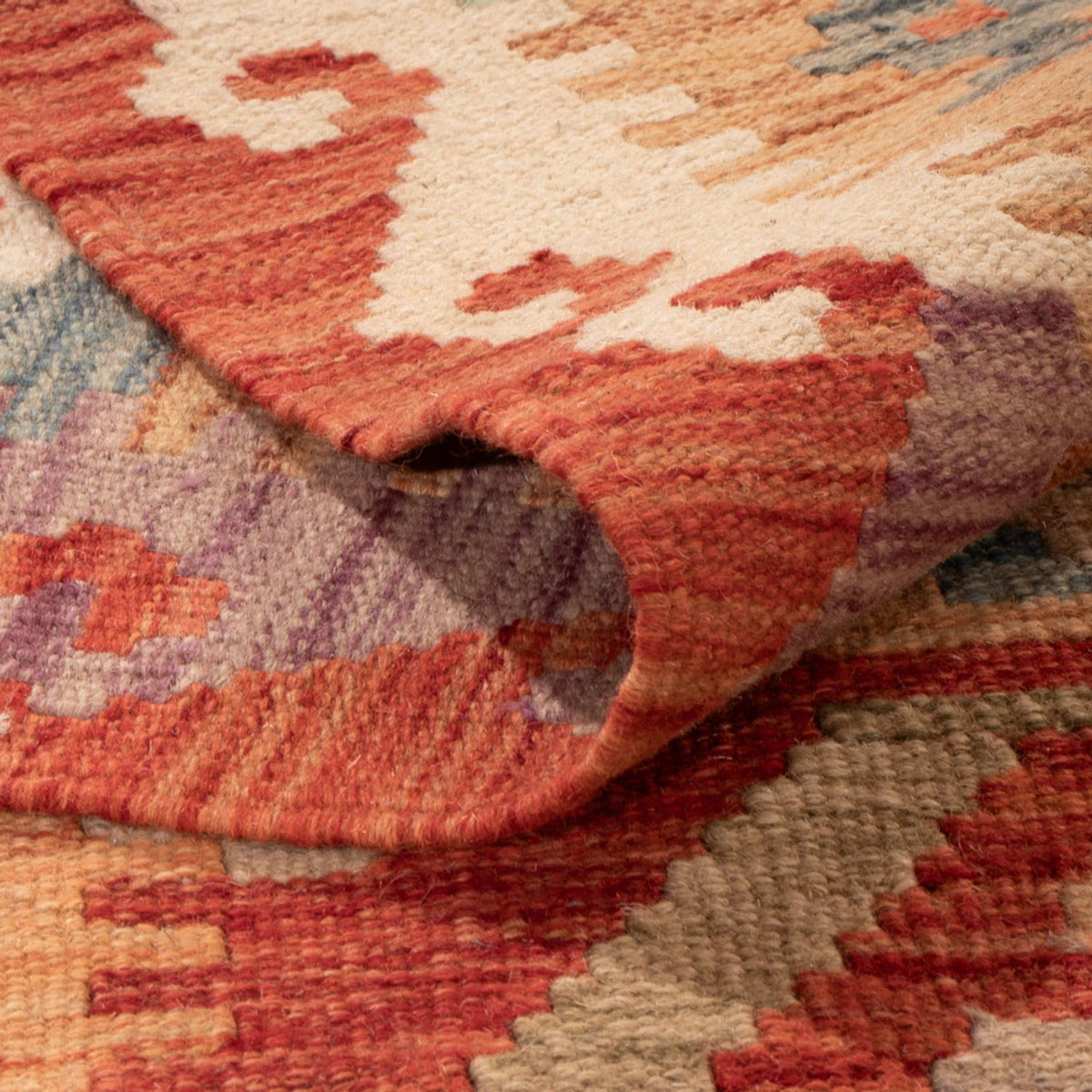 Alfombra Kelim - Splash - 295 x 195 cm - multicolor