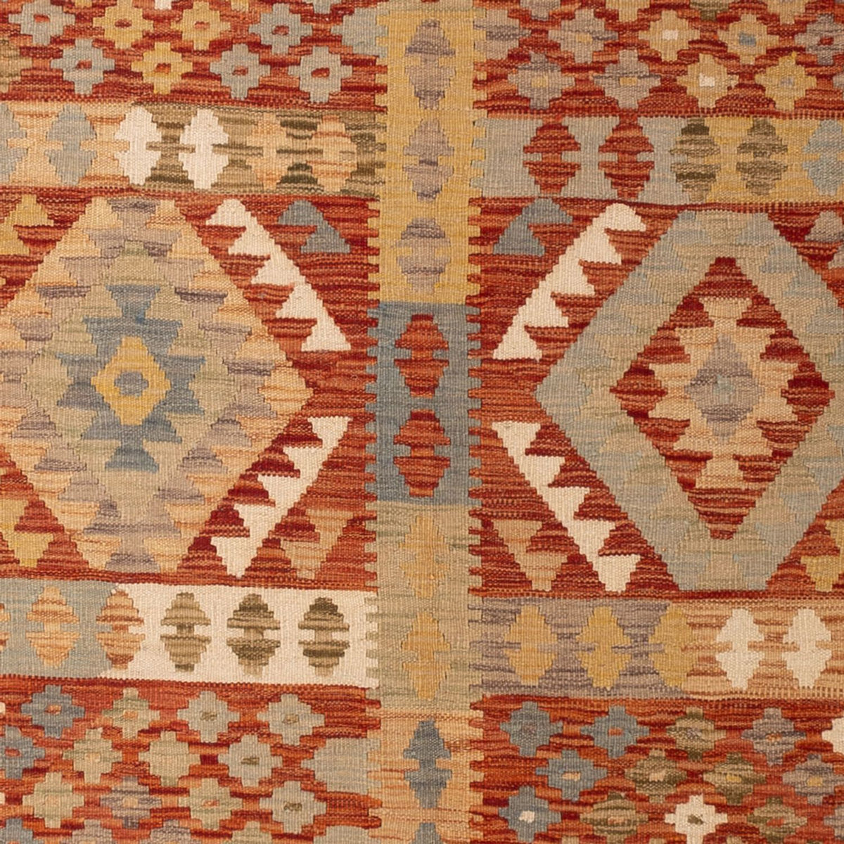 Alfombra Kelim - Splash - 287 x 191 cm - multicolor