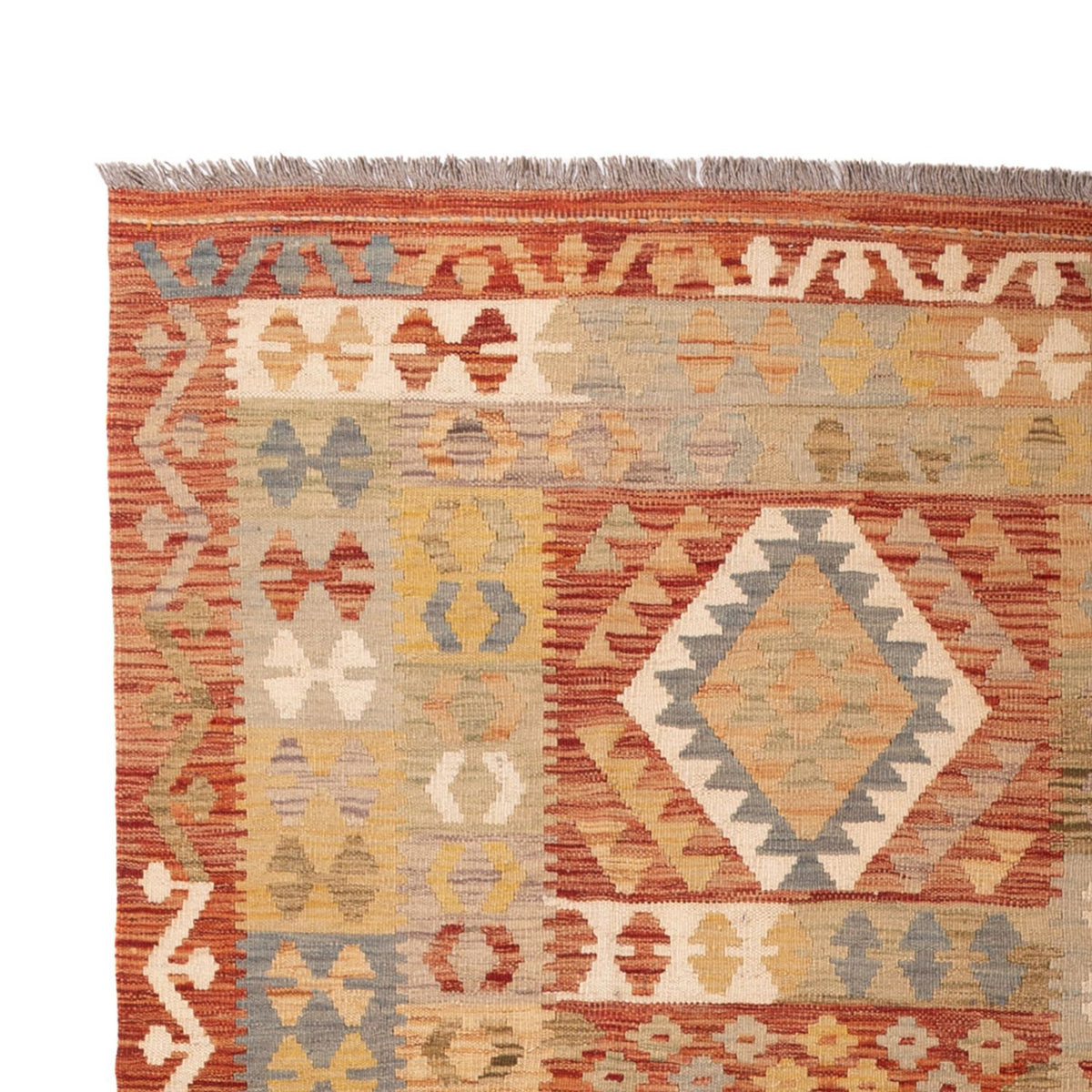 Alfombra Kelim - Splash - 287 x 191 cm - multicolor