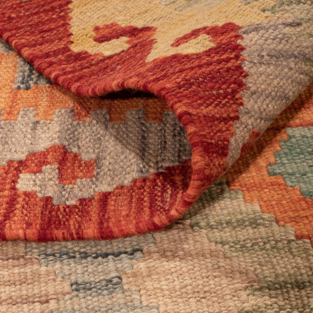 Alfombra Kelim - Splash - 294 x 202 cm - multicolor