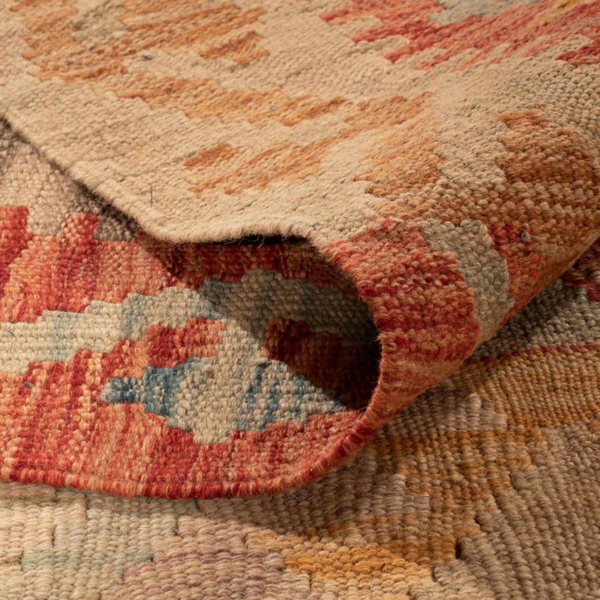 Alfombra Kelim - Splash - 301 x 199 cm - multicolor