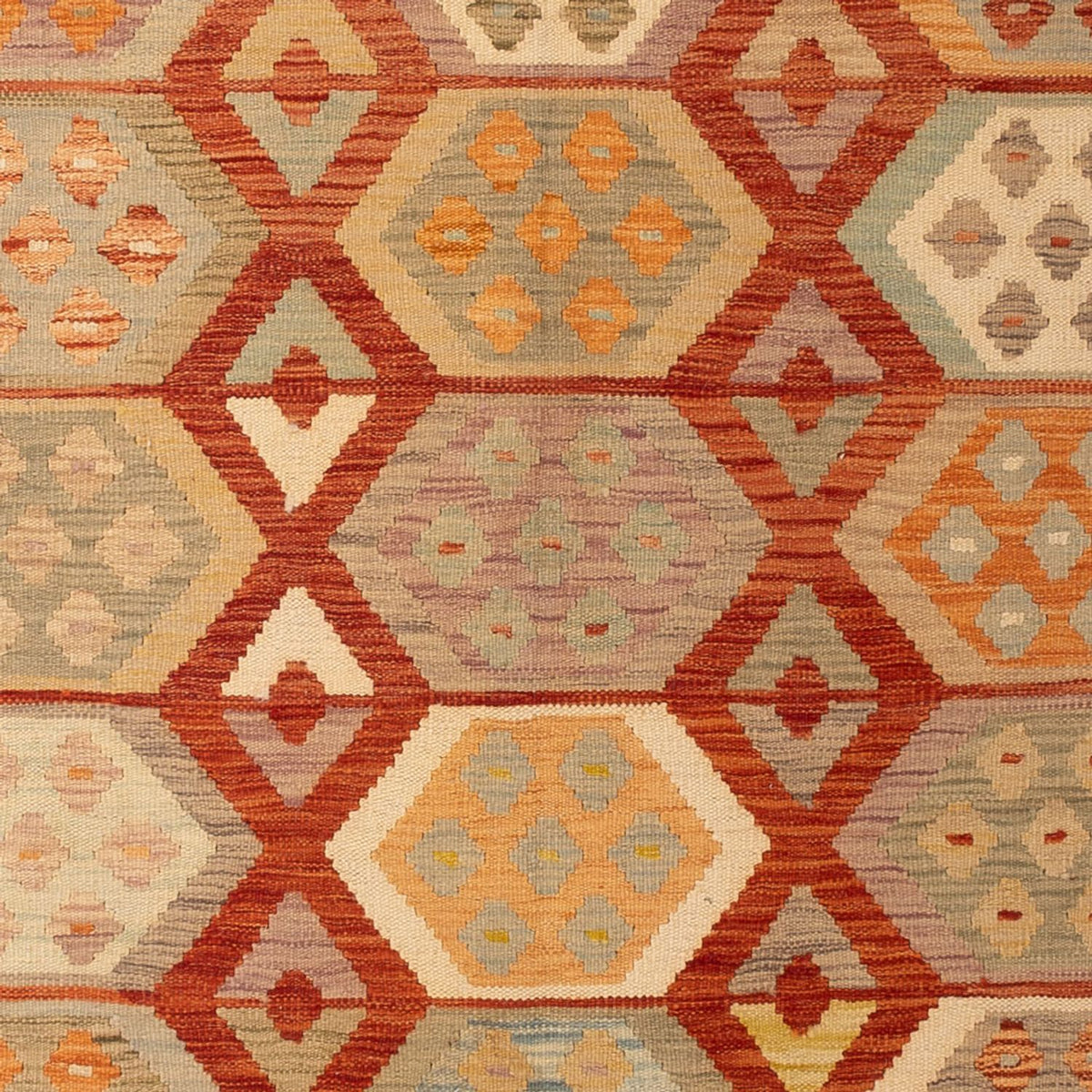 Alfombra Kelim - Splash - 302 x 198 cm - multicolor