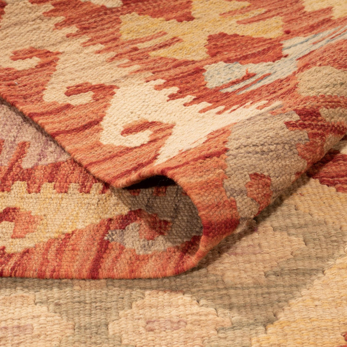 Alfombra Kelim - Splash - 302 x 198 cm - multicolor